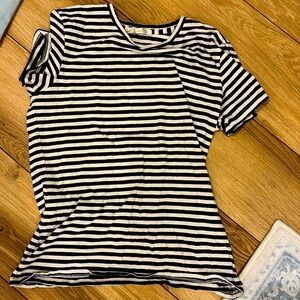 Blk and white cotton tee shirt